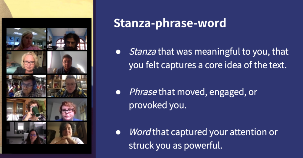 Stanza-Phrase-Word